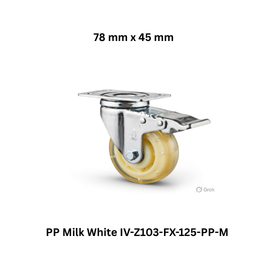 Supo Poly PP Milk White IV-Z103-FX-125-PP-M - 78 mm x 45 mm
