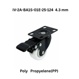 Supo Low Height Heavy Duty Caster Wheel IV-30-100x70-662-WH 90 mm x80 mm