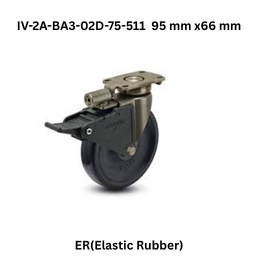 Supo ER(Elastic Rubber) Black IV-2A-BA3-02D-75-511 95 mm x66 mm