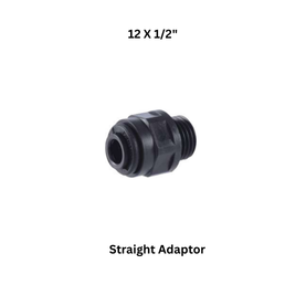 Luthra Pneumsys Straight Adaptor - 12 X 1/2"