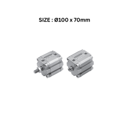 Janatics Pneumatic Compact Cylinder Double Acting (Compact ISO type) - Ø100 x 70mm