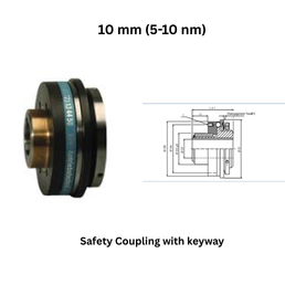 KBK Safety Coupling with keyway - 10 mm (5-10 nm)