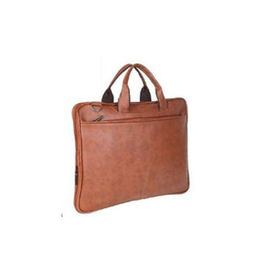 Sun 15L Vegan Leather Laptop Bag Orange Brown