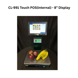 Clonet Label /Receipt Printing Scales ECR / Billing Terminals CL-991 Touch POS(internal) - 8” Display