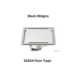 Simtex SS304 Floor Traps Black 350gms