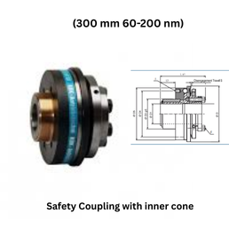 KBK Safety Coupling with inner cone - (300 mm 60-200 nm)