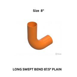 Ajay Greenline Long Swept Bend 87.5° Plain 200 mm