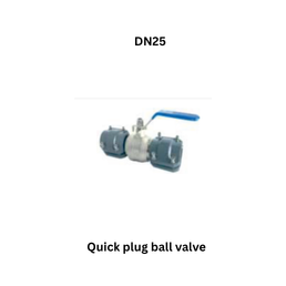 AirPipe Quick plug ball valve - DN25