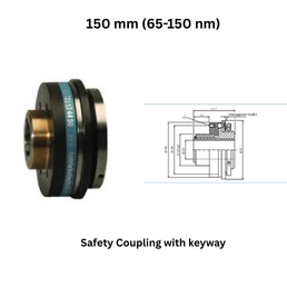 KBK Safety Coupling with keyway - 150 mm (65-150 nm)