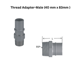 MechAir Thread Adapter-Male (40 mm x 83mm )