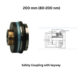 KBK Safety Coupling with keyway - 200 mm (80-200 nm)