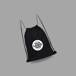 DS 01 Waterproof Polyester Drawstring Bag Black