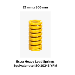 Shree Ganesh Enterprises Extra Heavy Load springs Yellow - 32 mm x 305 mm