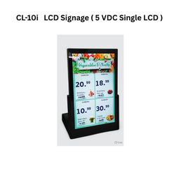 Clonet Point of Sales / Kiosk / Printers Scanners / Digital Signage CL-10i LCD Signage ( 5 VDC Single LCD )