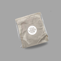 DS 02 Organic Cotton Drawstring Bag Beige