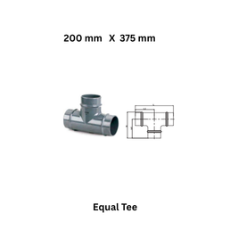 AirPipe Equal Tee - 200 mm X 375 mm