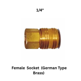 Kaymo Female Socket (German Type Brass) 1/4"