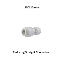 Luthra Pneumsys Reducing Straight Connector - 15 X 10 mm