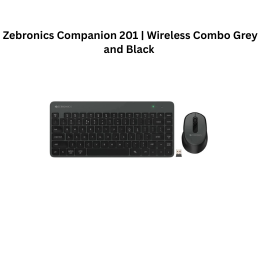 Zebronics Companion 201 | Wireless Combo Grey and Black