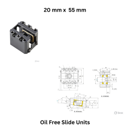 Oil Free Slide Units - 20 mm x 55 mm