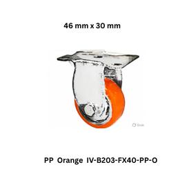 Supo Poly PP Orange IV-B203-FX40-PP-O - 46 mm x 30 mm