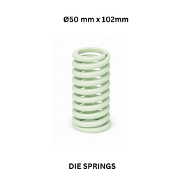 Die Springs Light Green - Ø50 mm x 102 mm