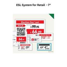 Clonet Point of Sales / Kiosk / Printers Scanners / Digital Signage ESL System for Retail - 7"