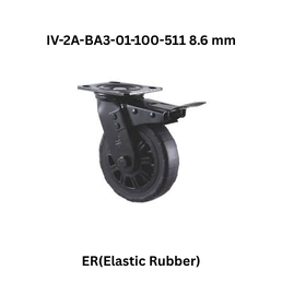 Supo ER(Elastic Rubber) Black IV-2A-BA3-01D-100-511 78 mm x45 mm