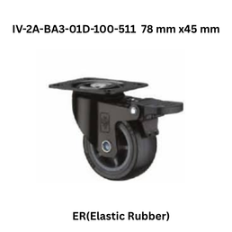 Supo ER(Elastic Rubber) Black IV-2A-BA3-01D-100-511 95 mm x66 mm