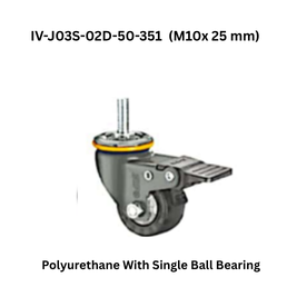 Supo Grand Polyurethane With Single Ball Bearing IV-J03S-02D-50-351 (M10x 25 mm)