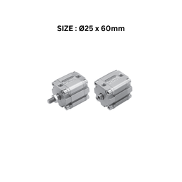 Janatics Pneumatic Compact Cylinder Double Acting (Compact ISO type) - Ø25 x 60mm