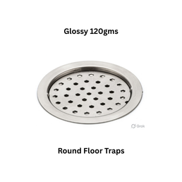 Simtex SS304 Round Floor Traps Glossy 120gms