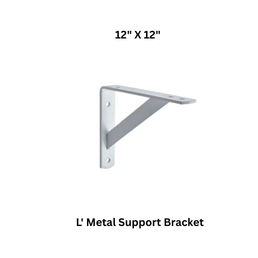 Luthra Pneumsys L' Metal Support Bracket - 12" X 12"