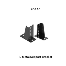 Luthra Pneumsys L' Metal Support Bracket - 6" X 4"