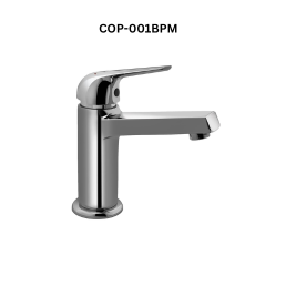 Jaquar Single Lever Basin Mixer without Popup Waste with 450mm Long Braided Hoses