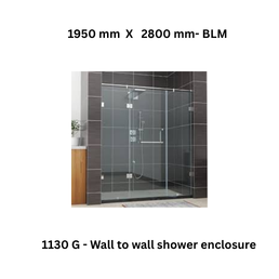 Jaquar 1130 G - Wall to wall shower enclosure - 1950 mm X 2800 mm- BLM