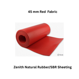 Zenith Natural Rubber/SBR Sheeting - 45 mm Red Fabric