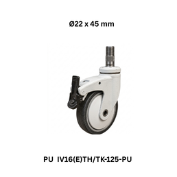 Supo Poly PU IV16(E)TH/TK-125-PU - Ø22 x 45 mm