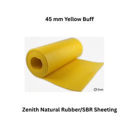 Zenith Natural Rubber/SBR Sheeting - 45 mm Yellow Buff