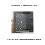 Jaquar 1130 G - Wall to wall shower enclosure - 1950 mm X 2800 mm- GBP