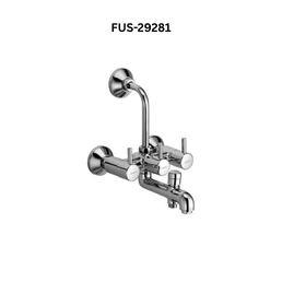 Jaquar Wall Mixer 3-in-1 System with Provision for both Hand Shower and Overhead Shower Complete with 115mm Long Bend Pipe, Connecting Legs & Wall Flange (without Hand & Overhead Shower)