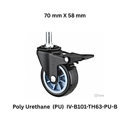 Supo Poly Poly Urethane (PU) IV-B101-TH63-PU-B - 70 mm X 58 mm