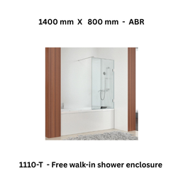 Jaquar 1110-T - Free walk-in shower enclosure - 1400 mm X 800 mm - ABR