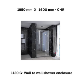 Jaquar 1120 G- Wall to wall shower enclosure - 1950 mm X 1600 mm - CHR