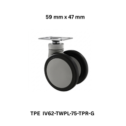 Supo Poly TPE IV62-TWPL-75-TPR-G - 59 mm x 47 mm