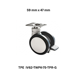 Supo Poly TPE IV62-TWPK-75-TPR-G - 59 mm x 47 mm