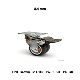 Supo Poly TPR Brown IV-C108-TWPK-50-TPR-BR - 8.4 mm