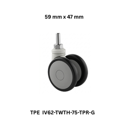 Supo Poly TPE IV62-TWTH-75-TPR-G - 59 mm x 47 mm