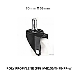 Supo Poly POLY PROPYLENE (PP) IV-B101-TH75-PP-W - 70 mm X 58 mm