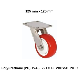 Supo Poly Polyurethane (PU) IV45-SS-FC-PL-200x50-PU-R - 125 mm x 125 mm